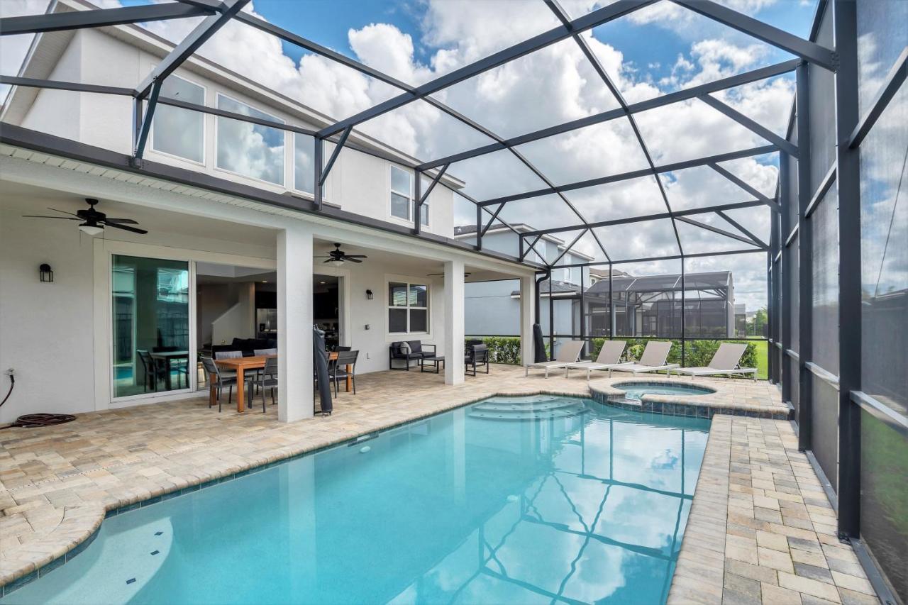 Modern Villa Wprivate Pool&Spa, Free Water Park Orlando Exterior photo